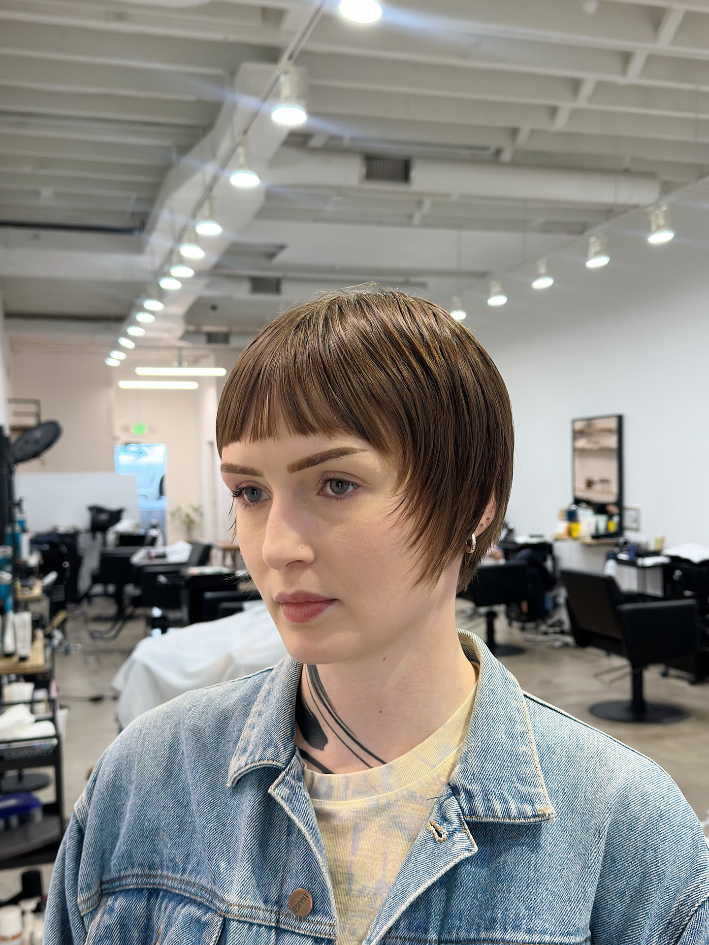 Trendy Textured Bob with Subtle Bangs