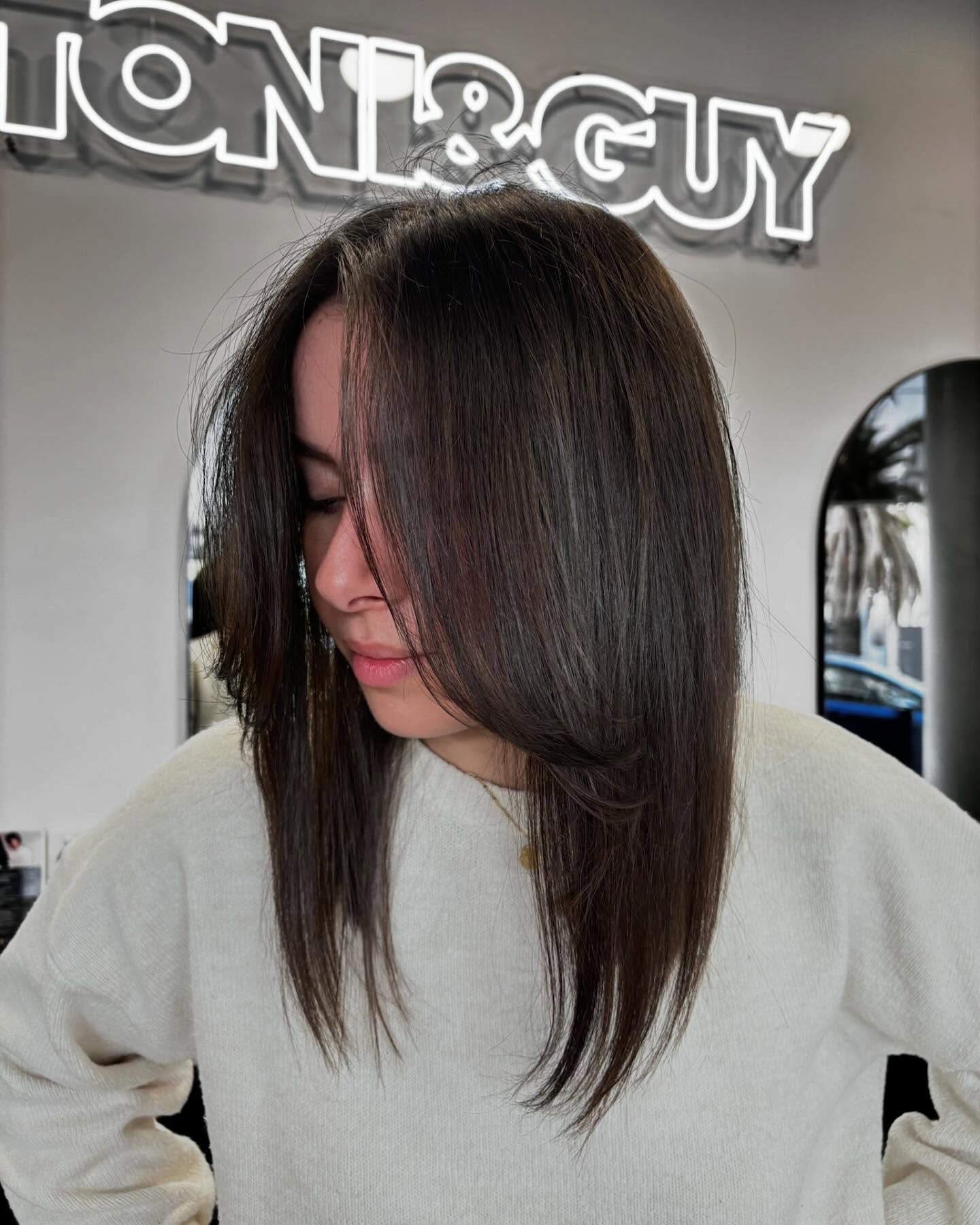 Sleek Long Bob with Subtle Layers