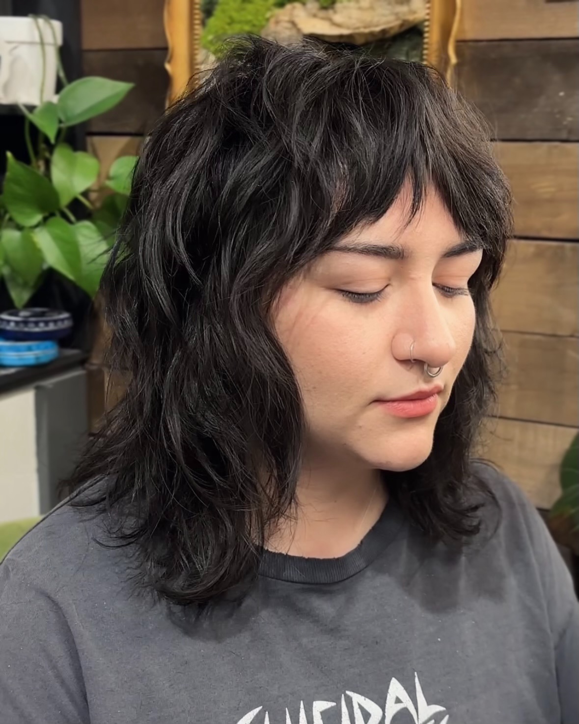 Textured Medium-Length Cut with Fluffy Layers