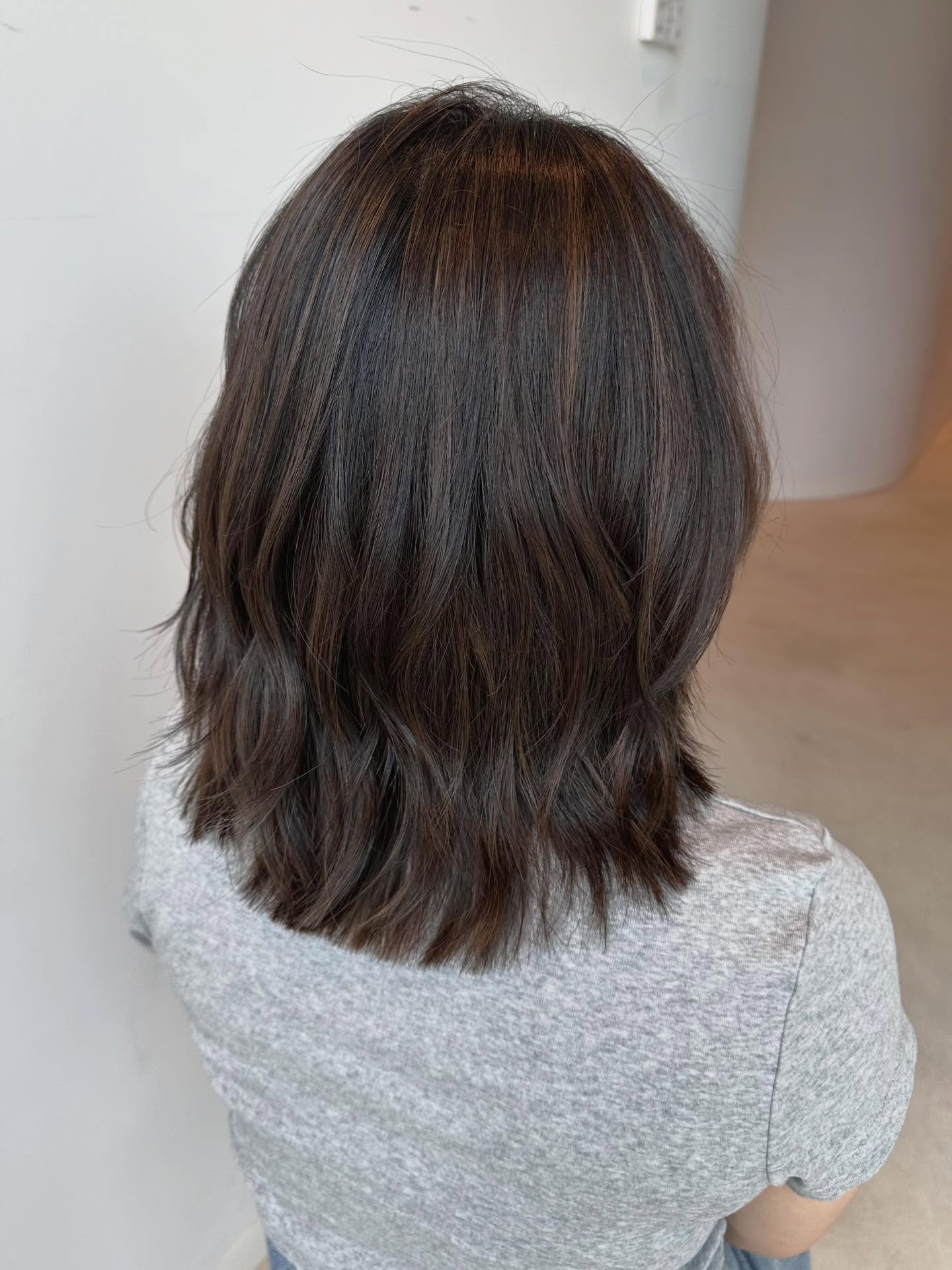 Textured Medium-Length Cut with Subtle Layers