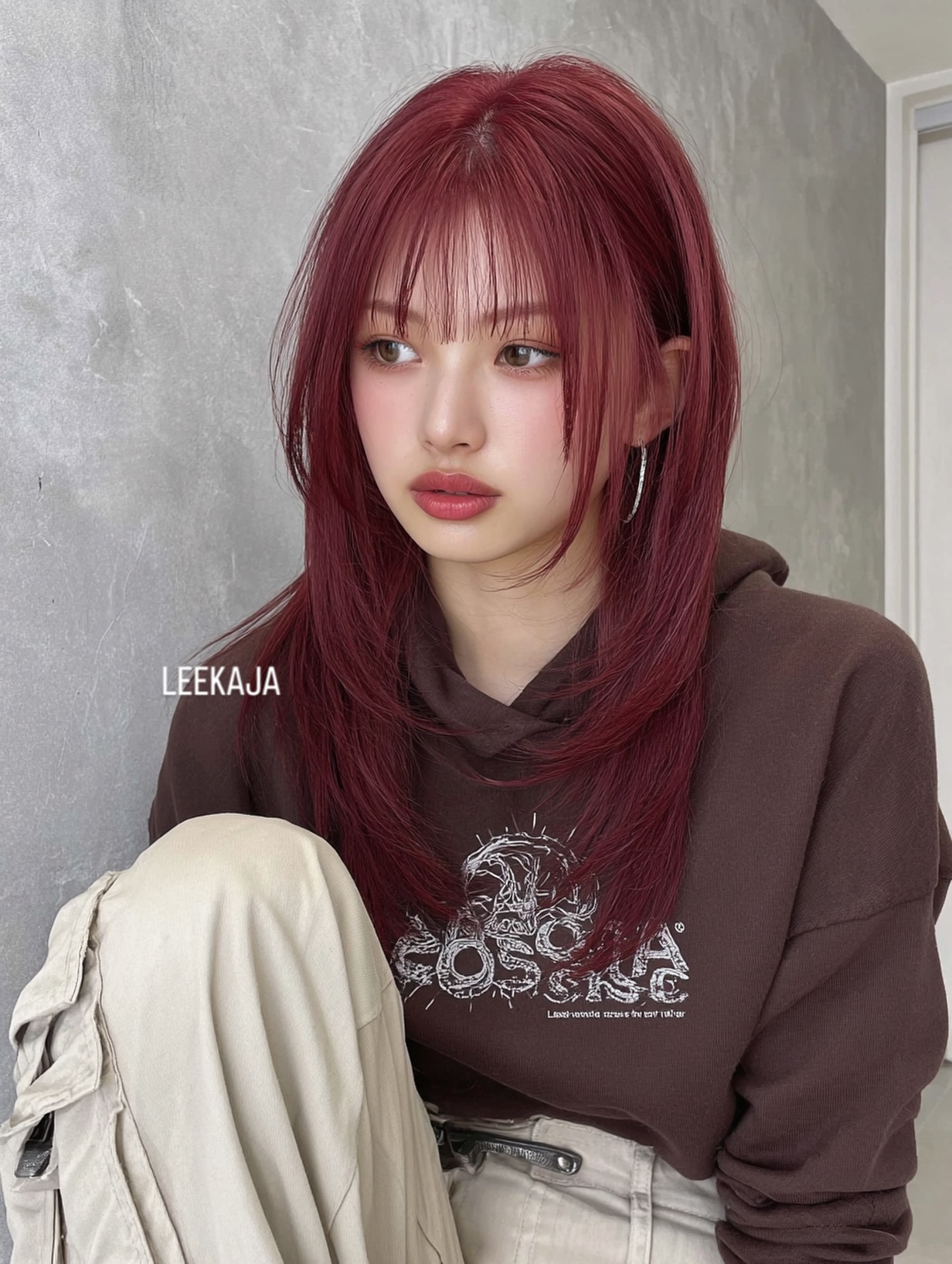 Bold Layered Cut with Wispy Bangs