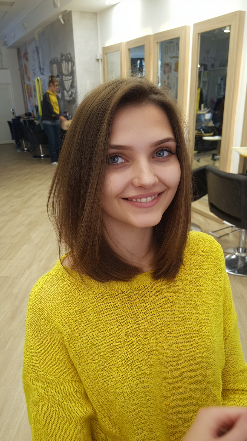 Chic Layered Bob with Subtle Face-Framing Highlights