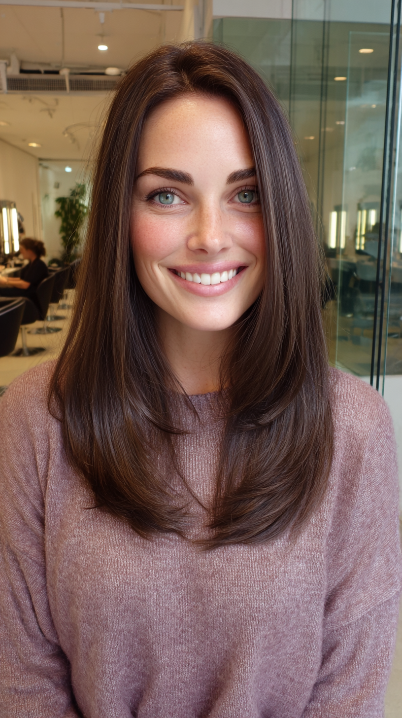 Classic Long Layered Cut with Face-Framing Layers