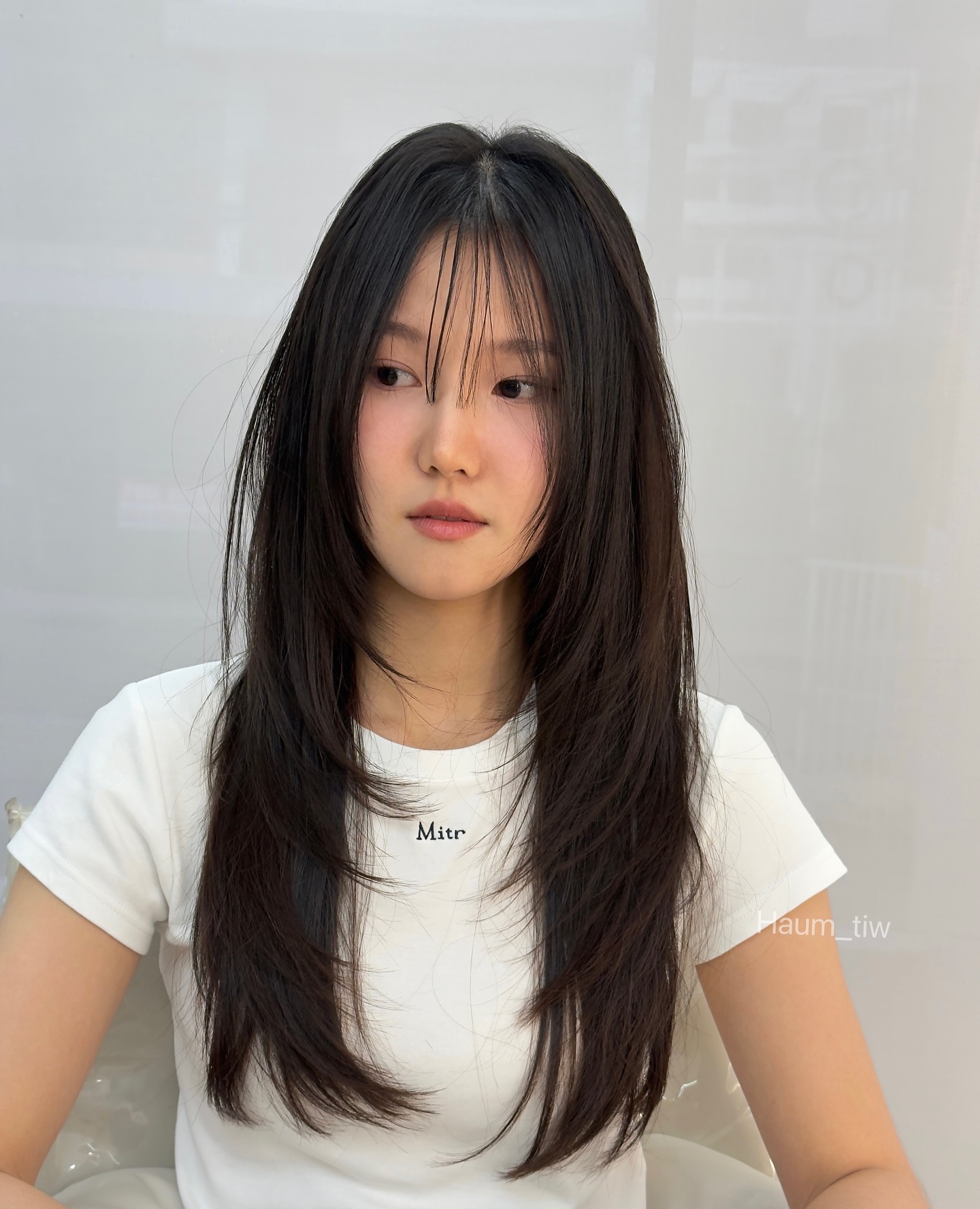 Modern Long Hair with Wispy Bangs