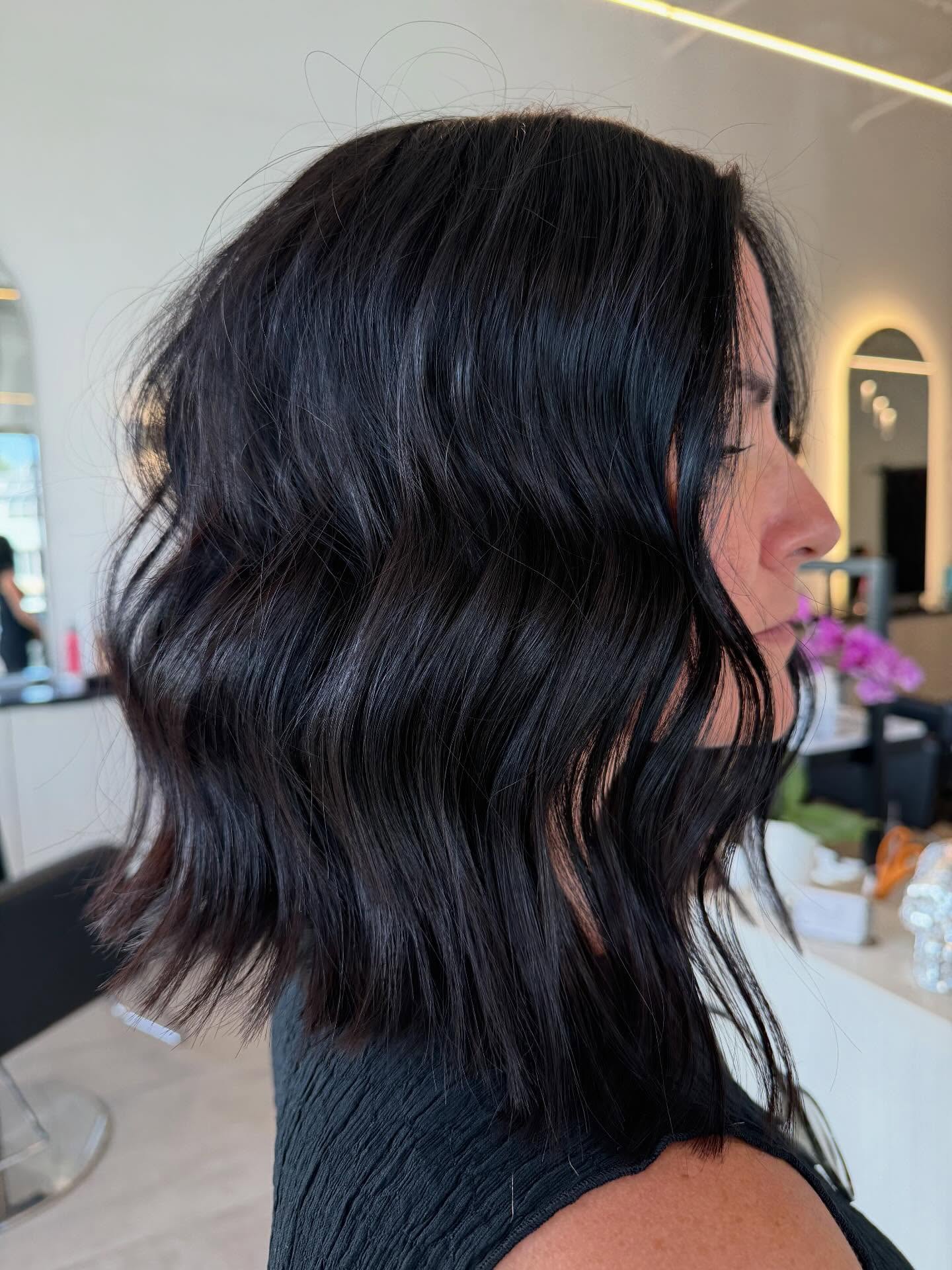 Modern Textured Bob with Soft Waves