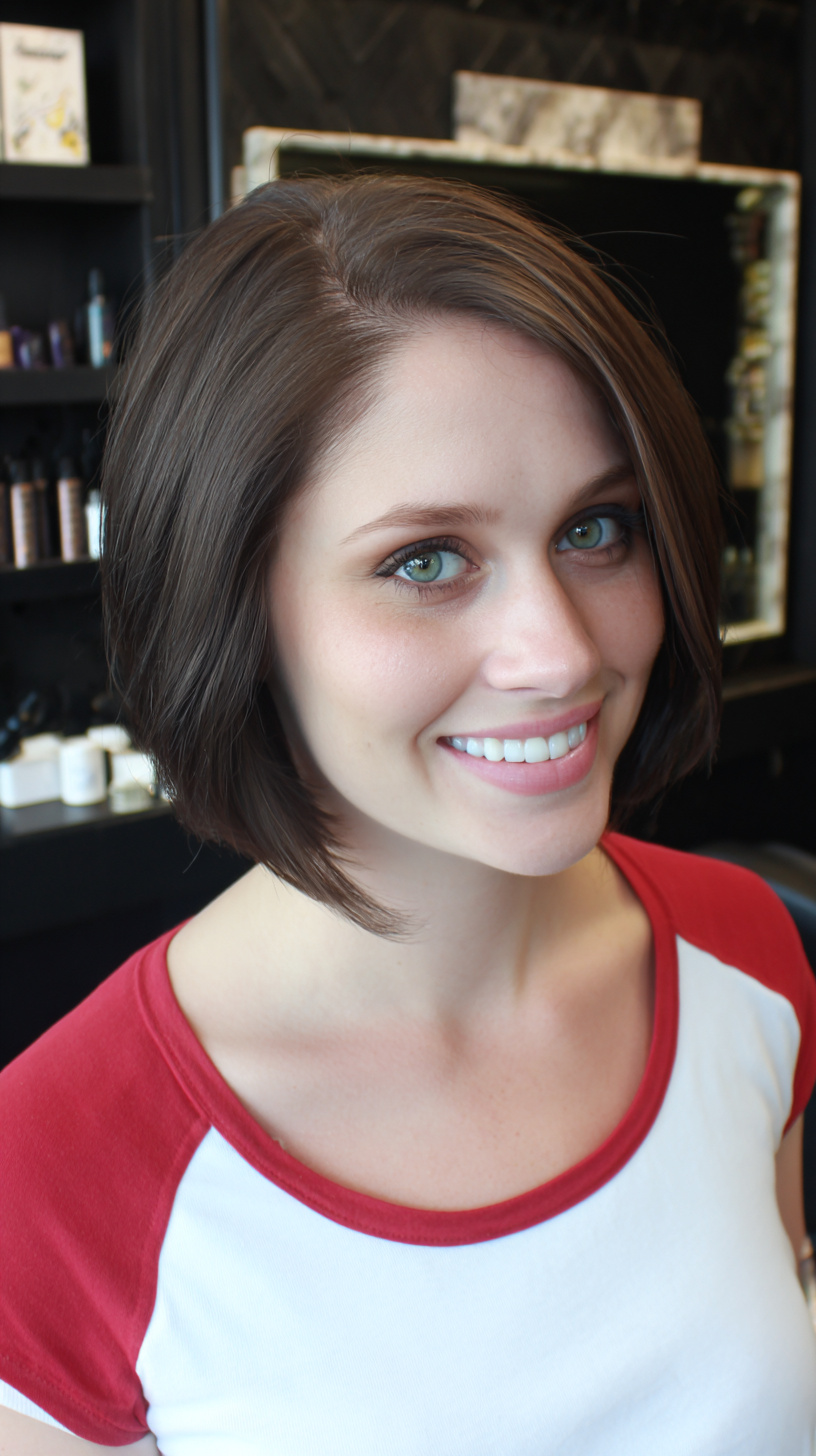 Sleek Textured Bob with Subtle Movement