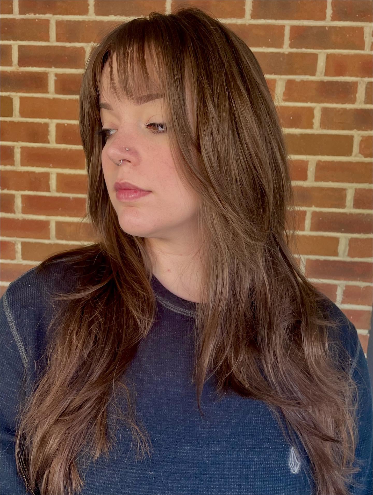 Soft Layered Haircut with Wispy Bangs