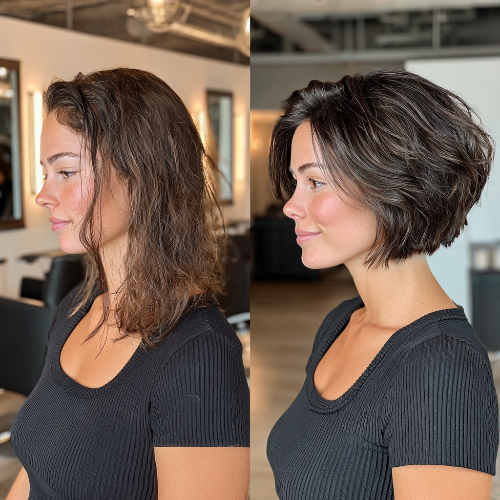 Textured Bob with Lively Movement