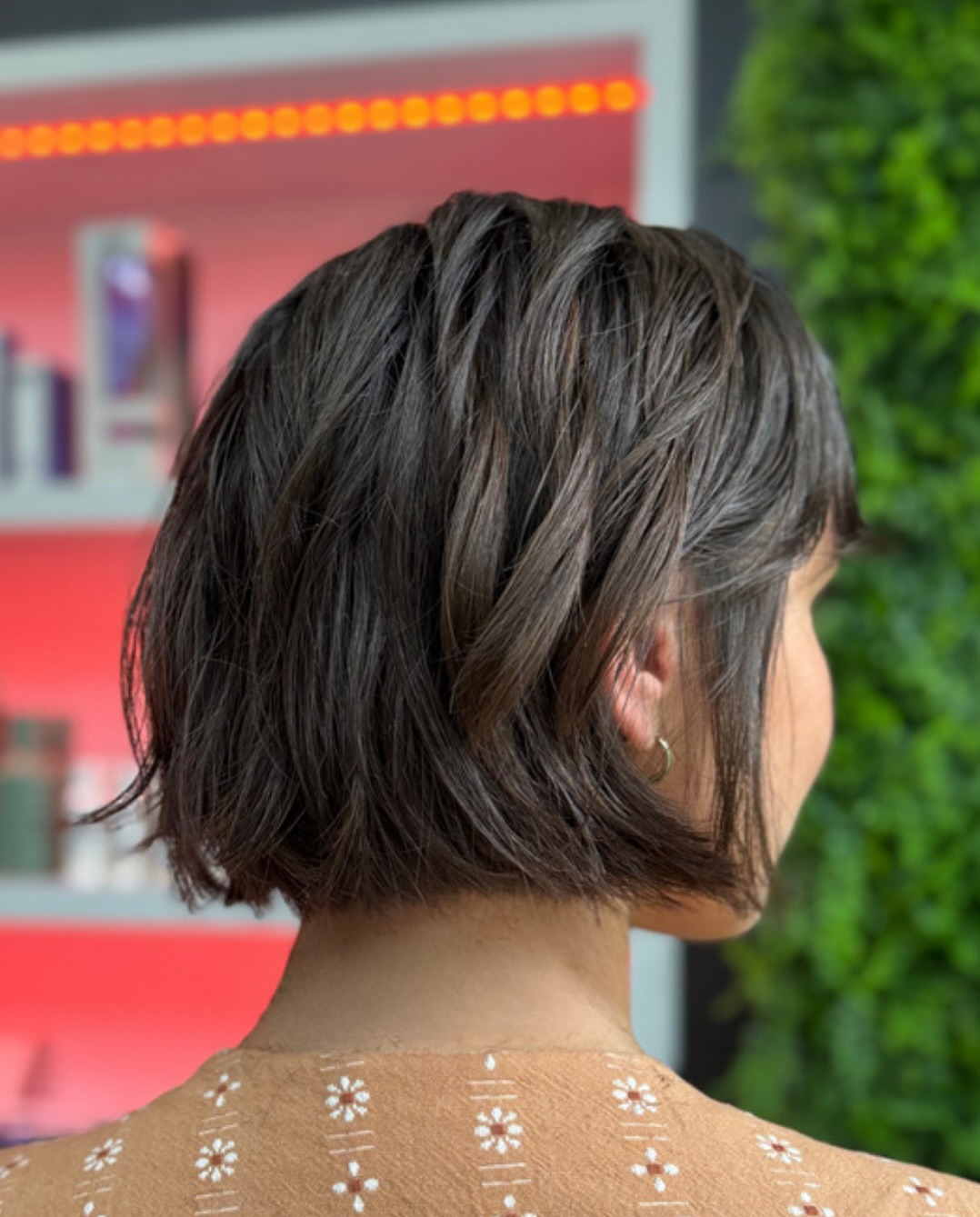 Chic Textured Bob with Subtle Layering