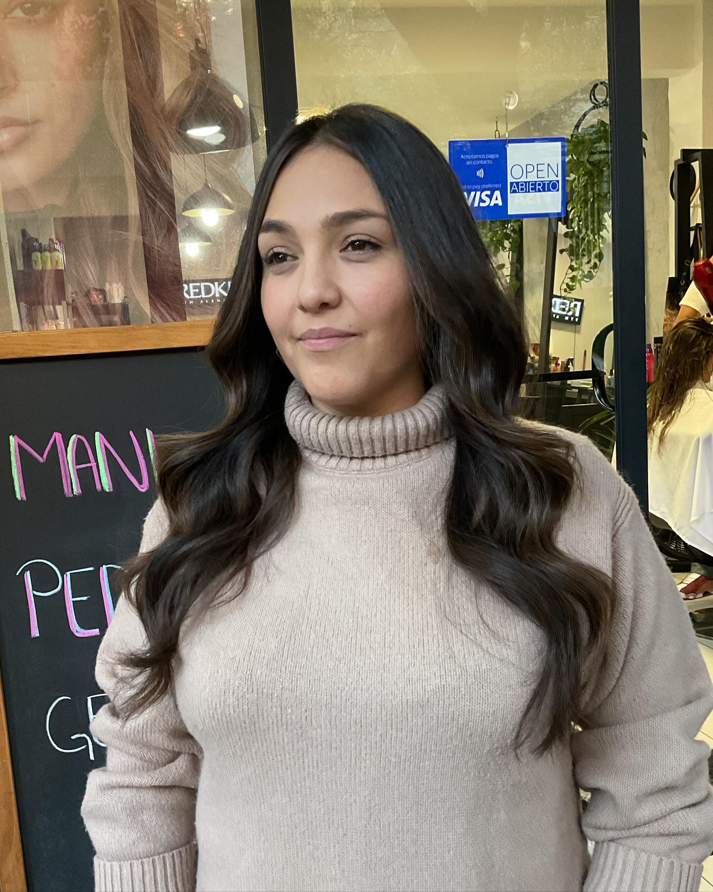 Sleek Long Cut with Soft Natural Waves