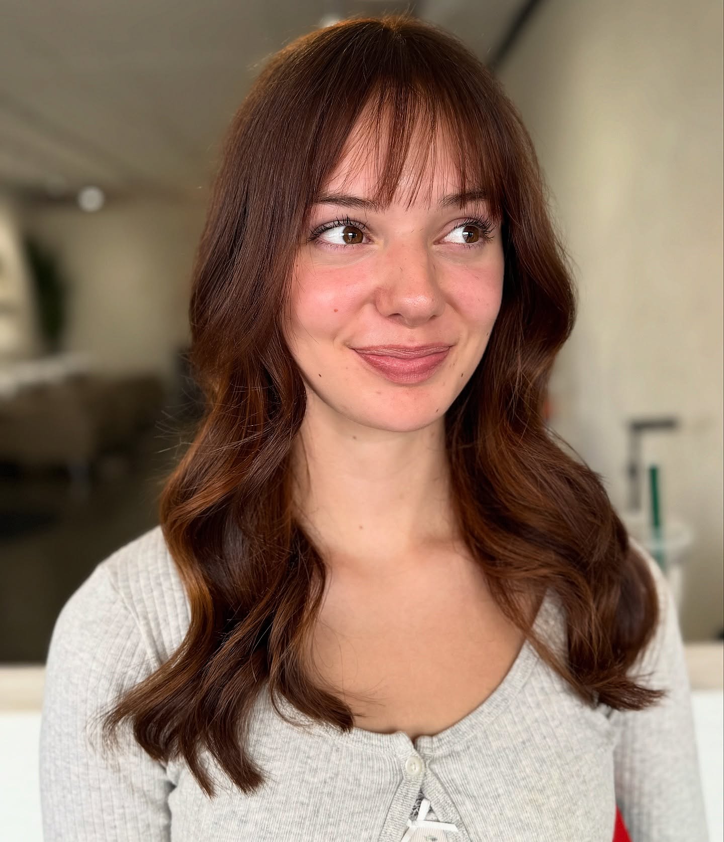 Soft Layered Cut with Wispy Bangs