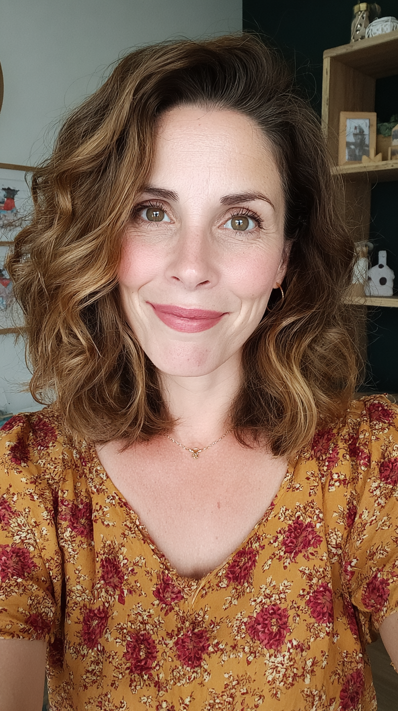 Chic Wavy Shoulder-Length Cut with Soft Layers