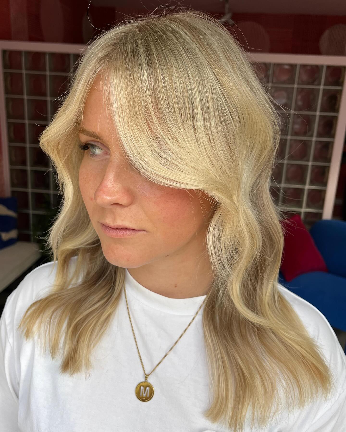 Textured Blonde Waves with Face-Framing Layers
