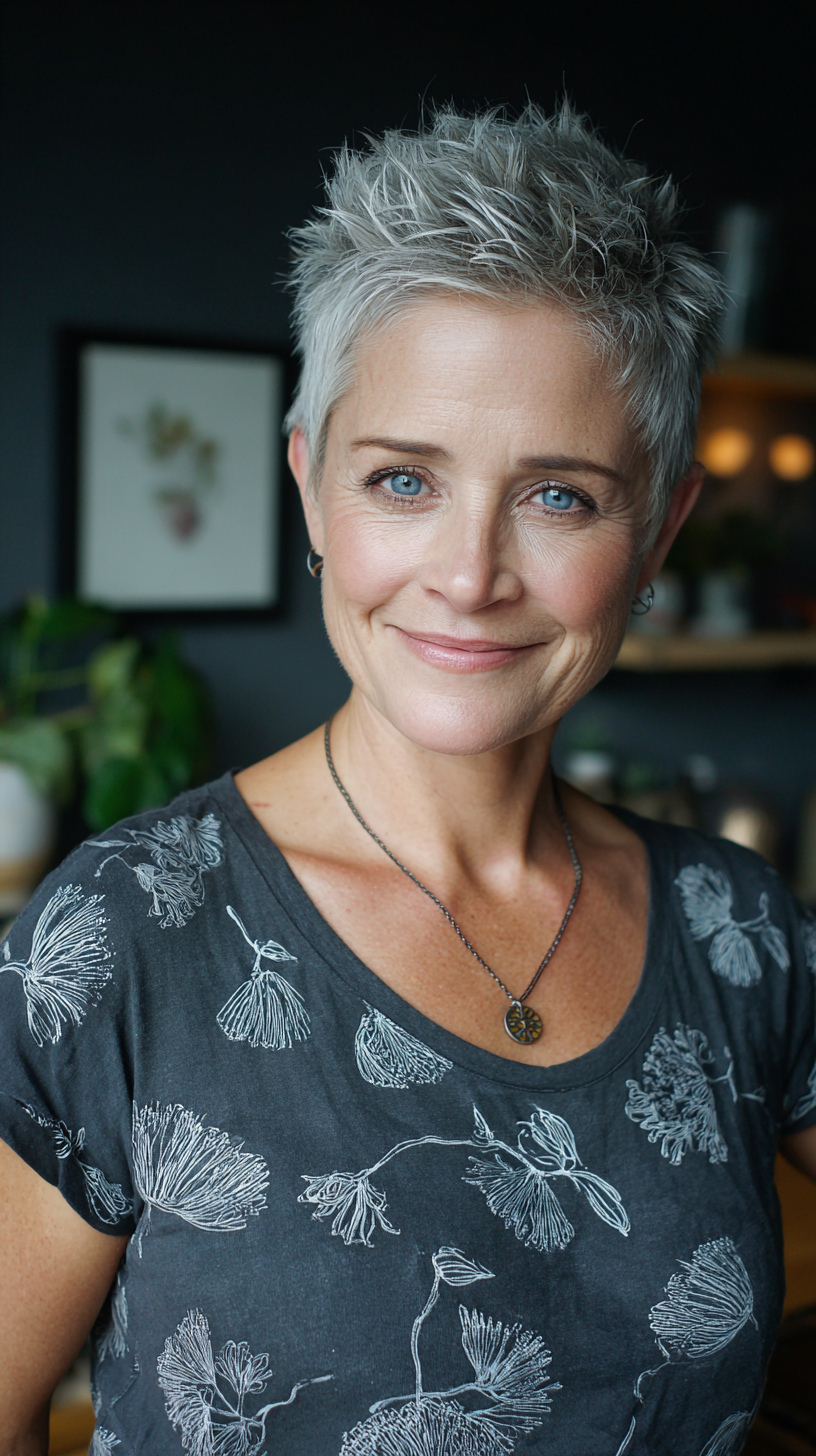 Chic Short Textured Pixie Cut with Subtle Volume