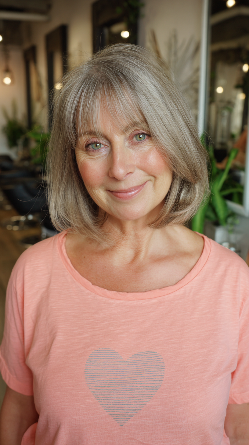Chic Soft Bob with Gentle Face-Framing Layers