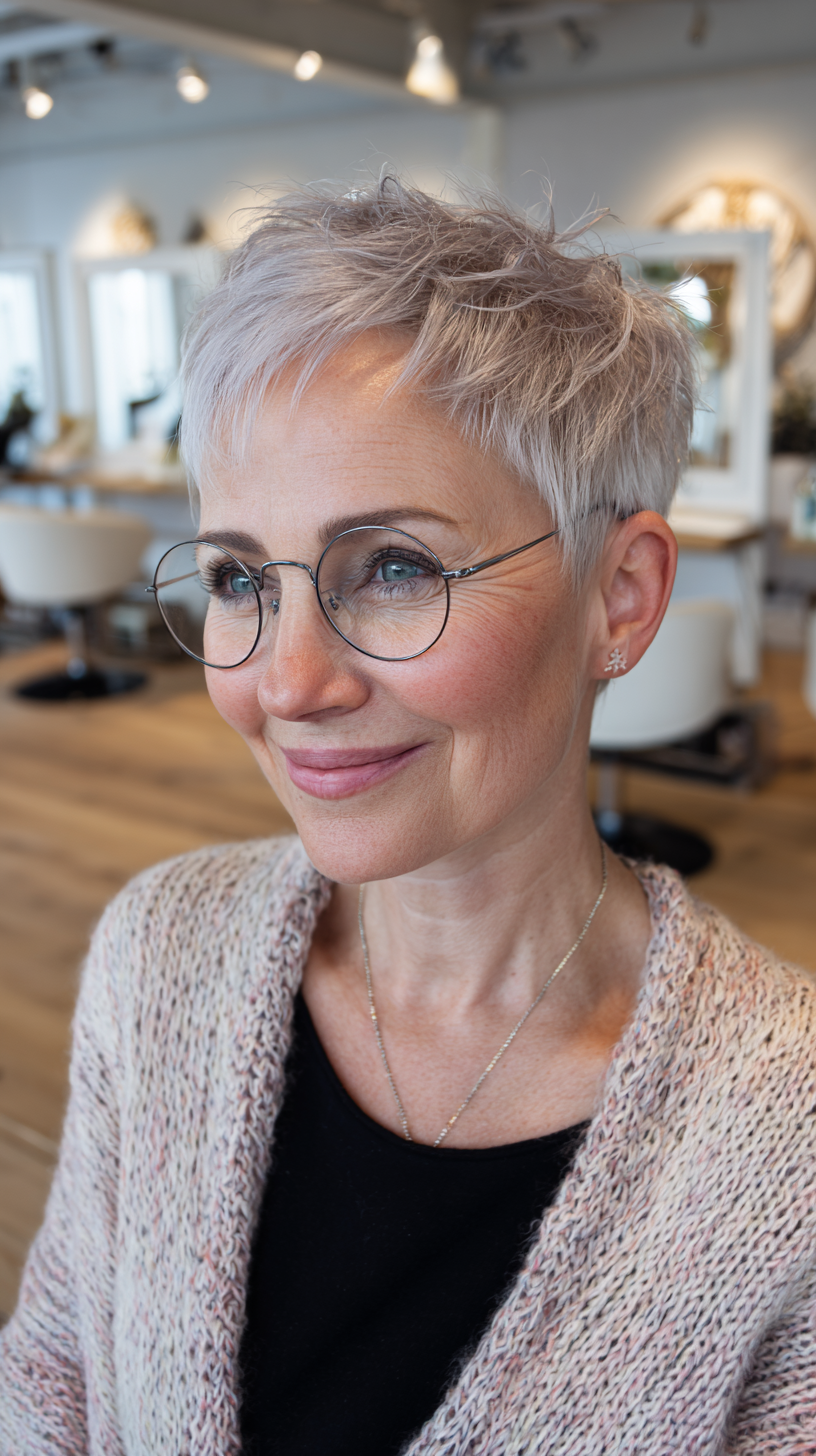 Chic Textured Pixie Cut with Soft Layers