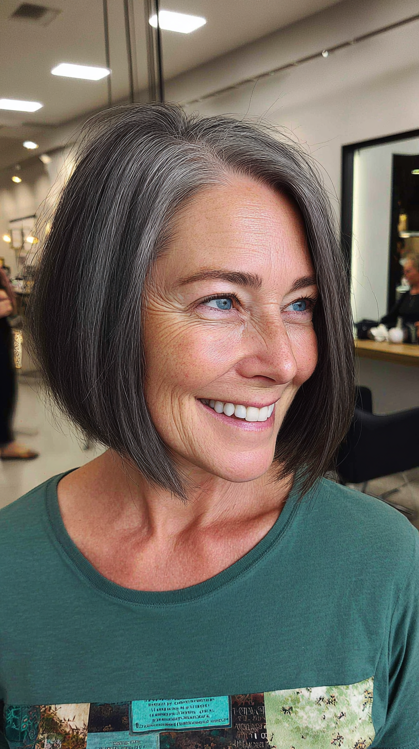 Modern Sleek Bob with Subtle Textured Ends