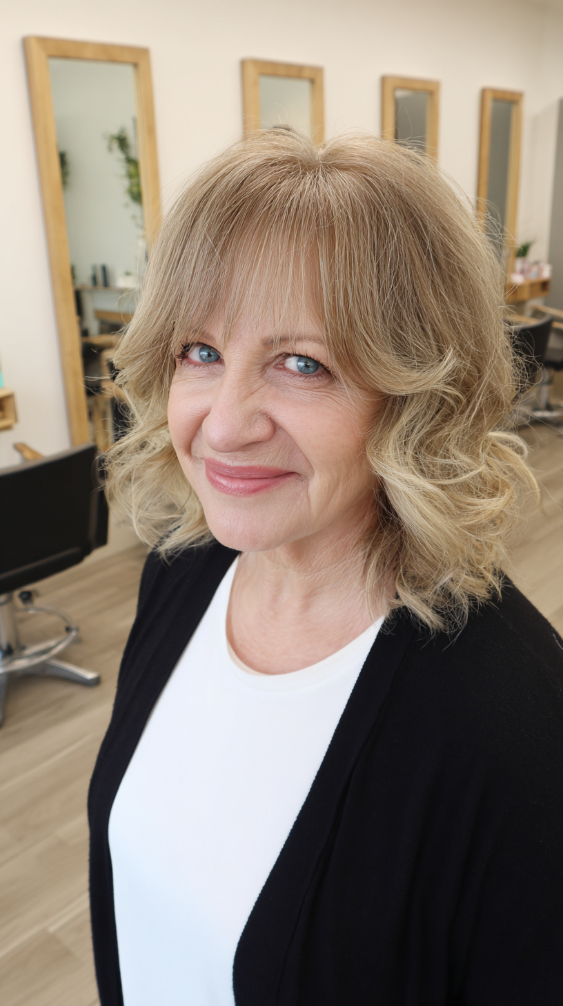 Soft Blonde Bob with Gentle Layers