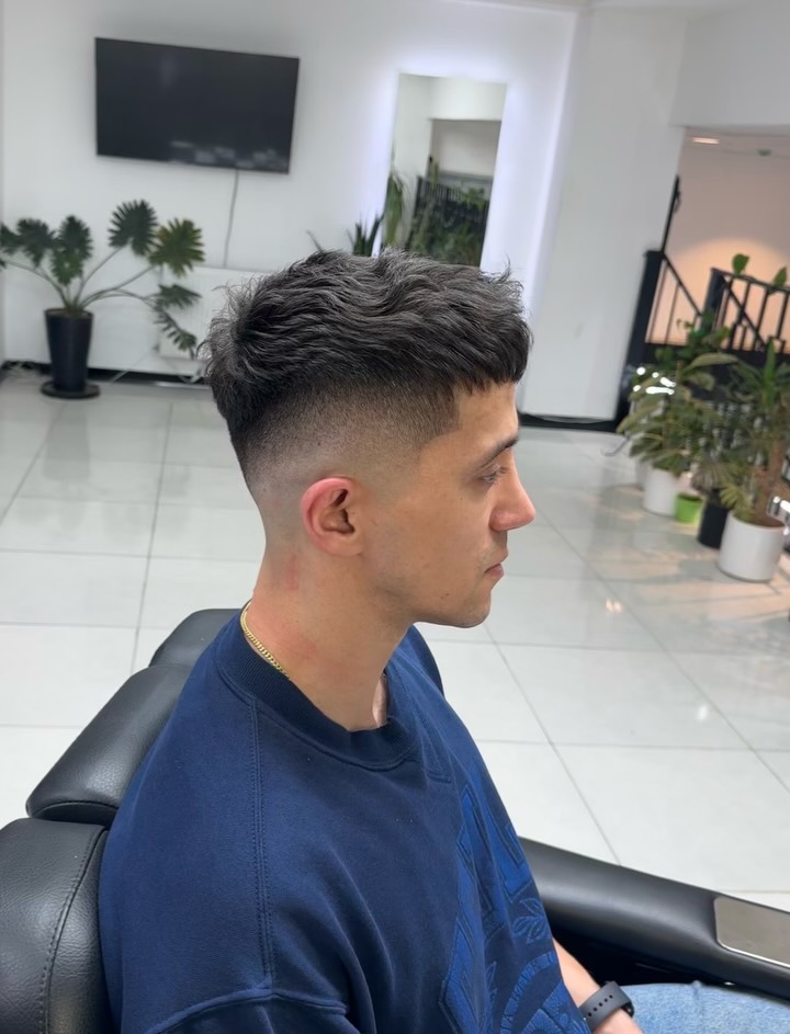 Textured Crop Fade with Defined Volume
