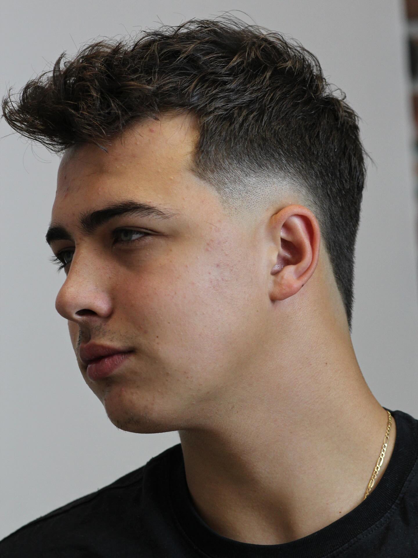 Textured Crop Fade with High Volume