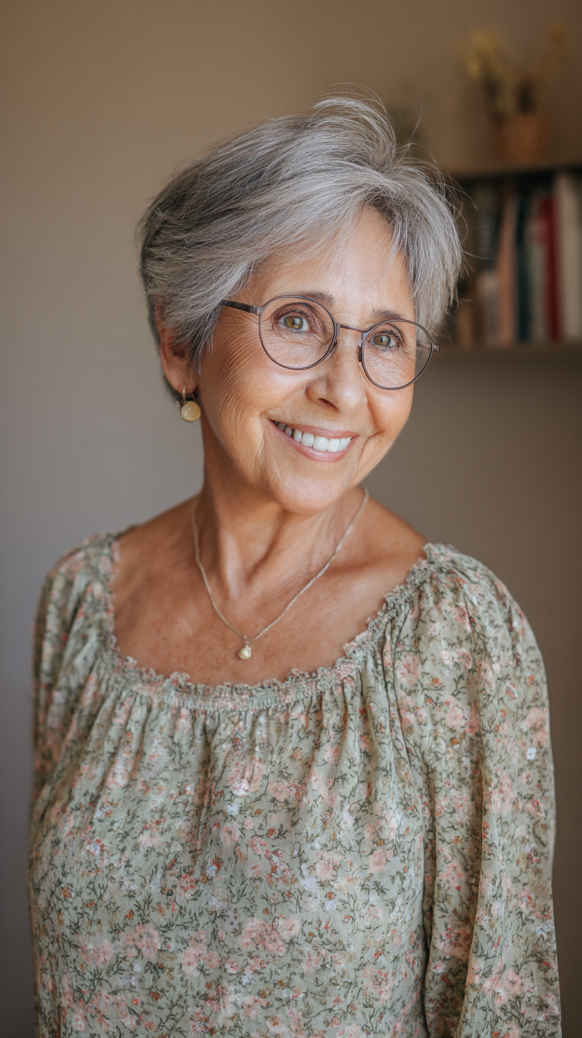 Chic Textured Gray Bob with Soft Layers