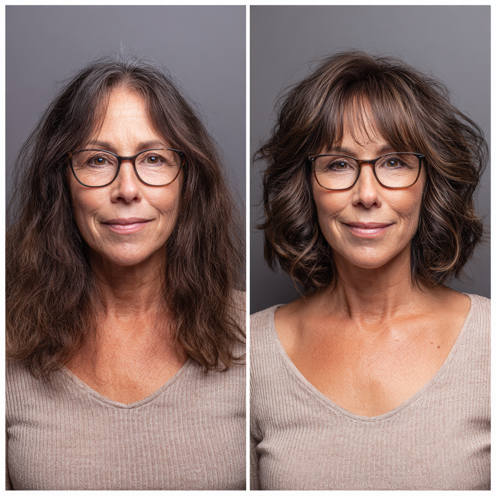 Chic Textured Shoulder-Length Cut with Soft Volume