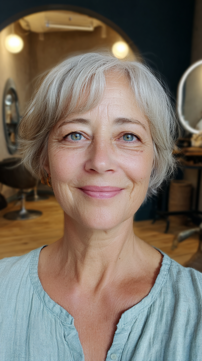 Elegant Softly Textured Short Cut with Subtle Layers