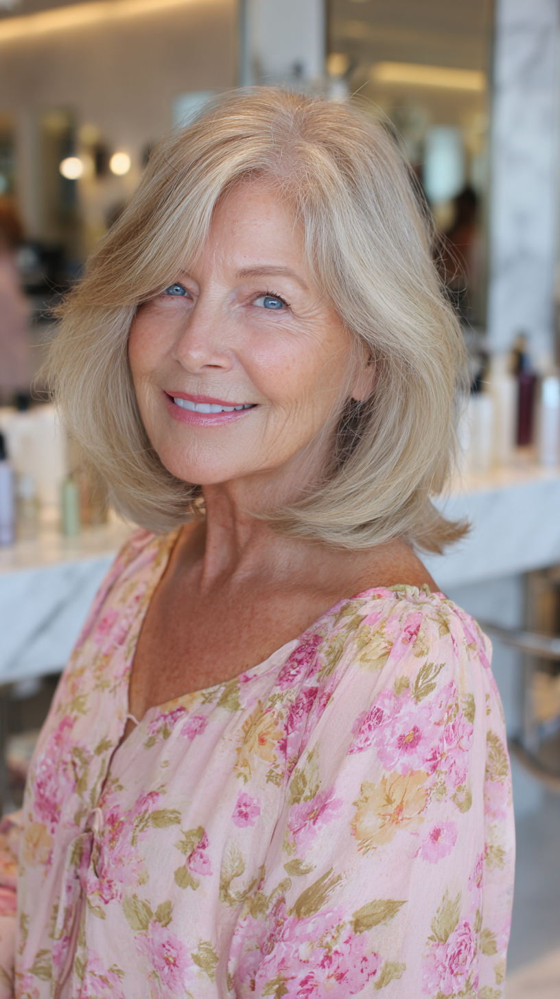 Graceful Shoulder-Length Soft Layered Cut