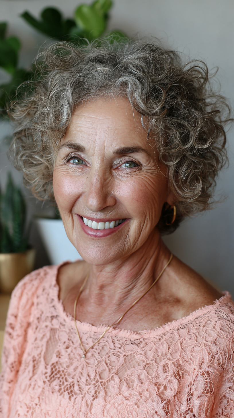 Soft Curly Shoulder-Length Cut with Textured Layers