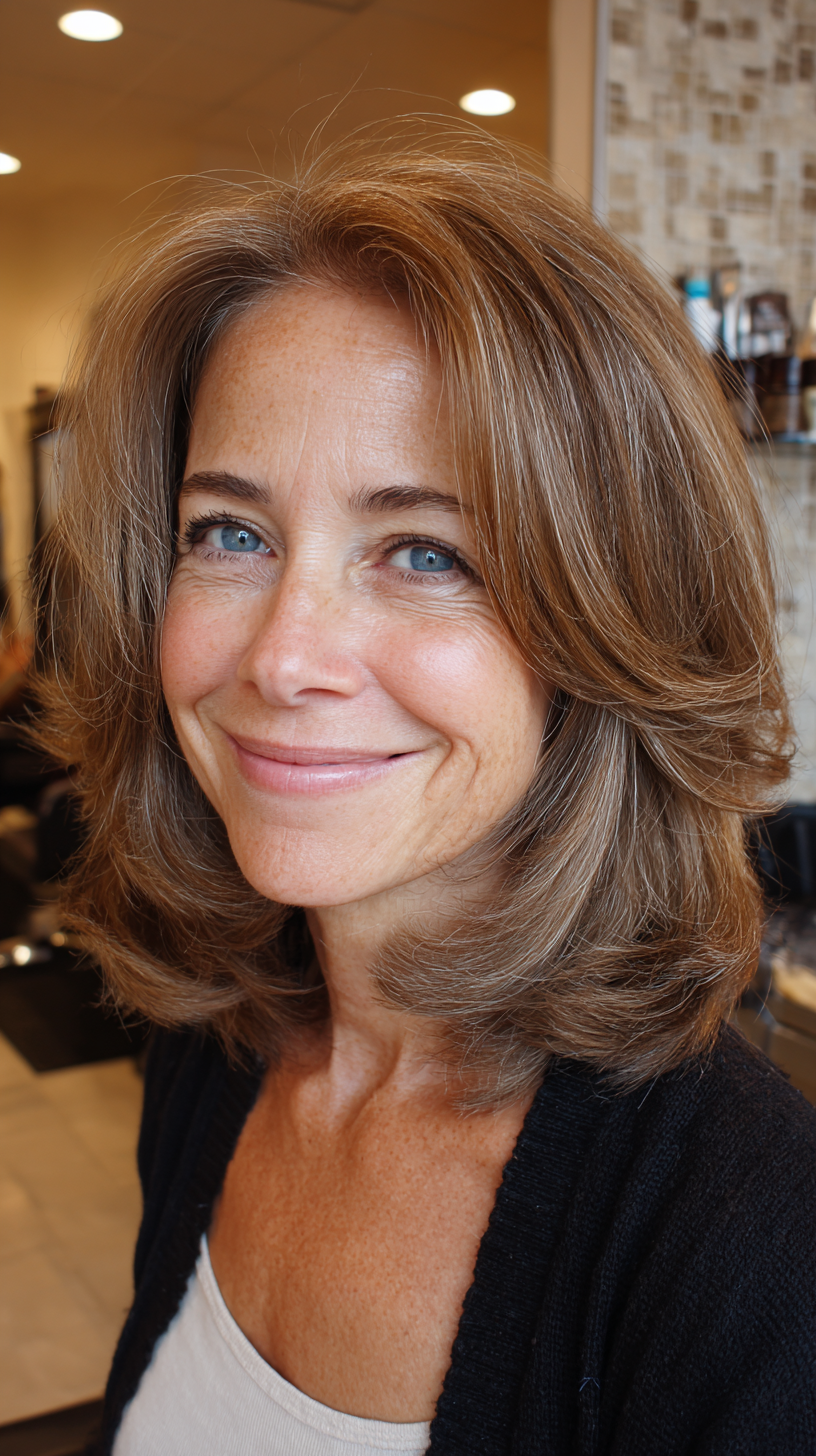 Textured Shoulder-Length Cut with Soft Layers