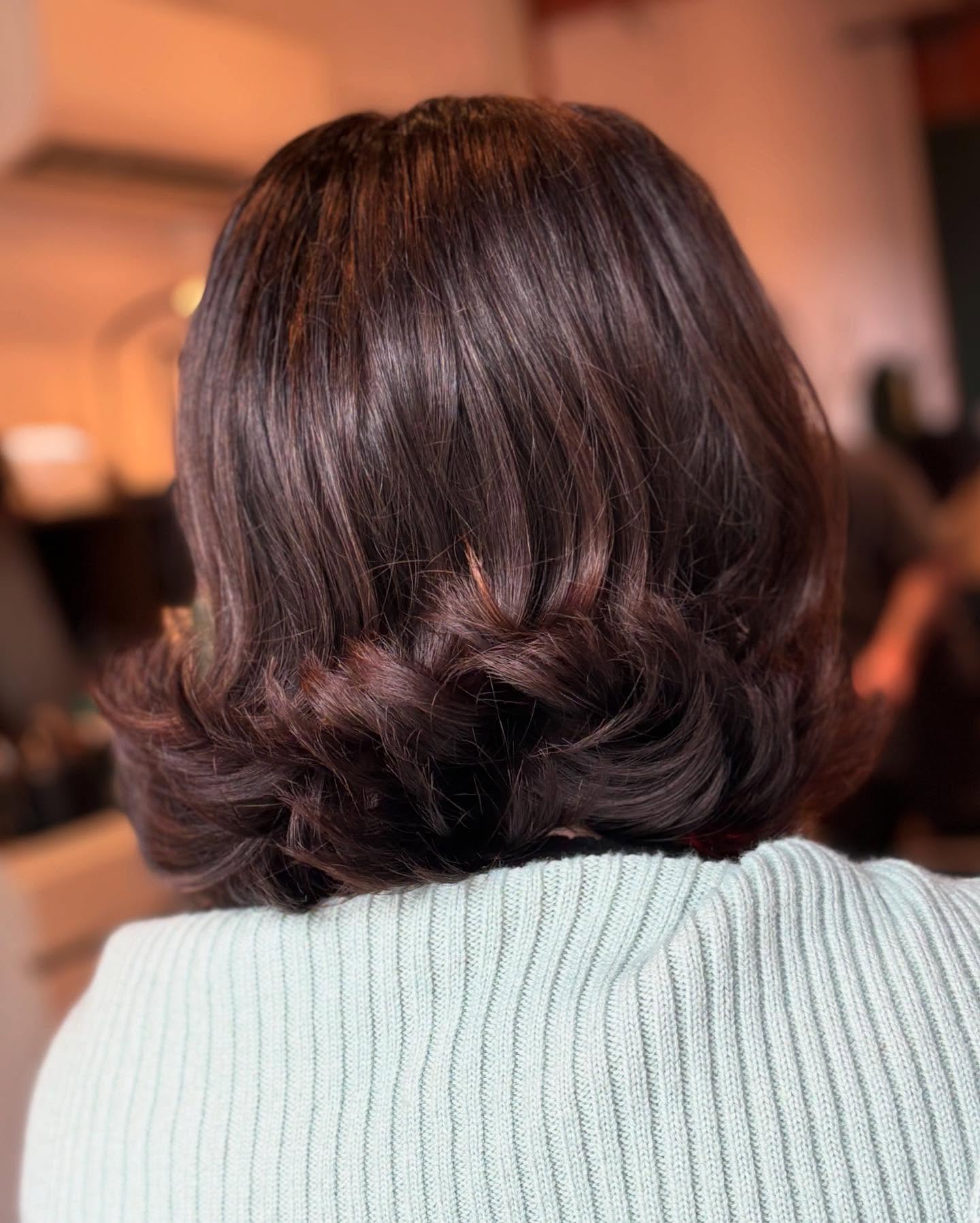 Chic Flipped Bob with Soft Curls
