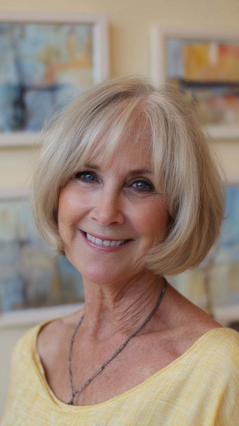 Chic Textured Bob with Soft Face-Framing Layers