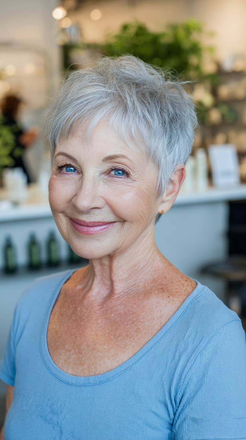 Chic Textured Pixie with Subtle Volume