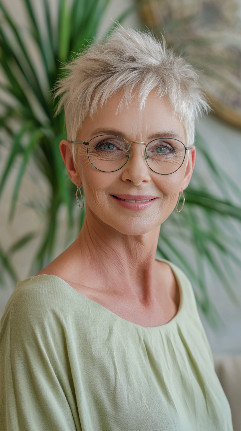 Stylish Textured Pixie Cut with Wispy Ends