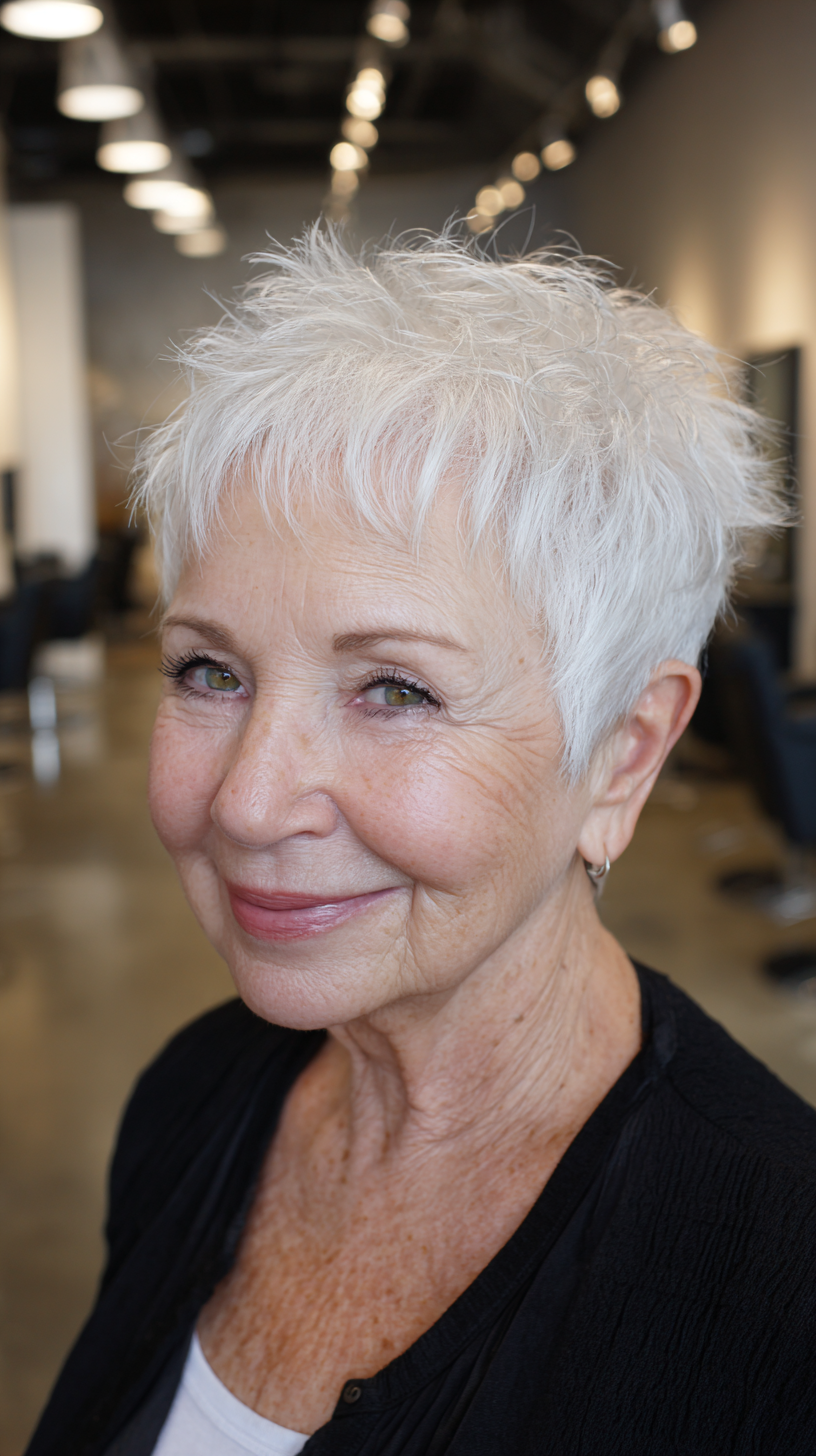 Textured Pixie Cut with Effortless Volume