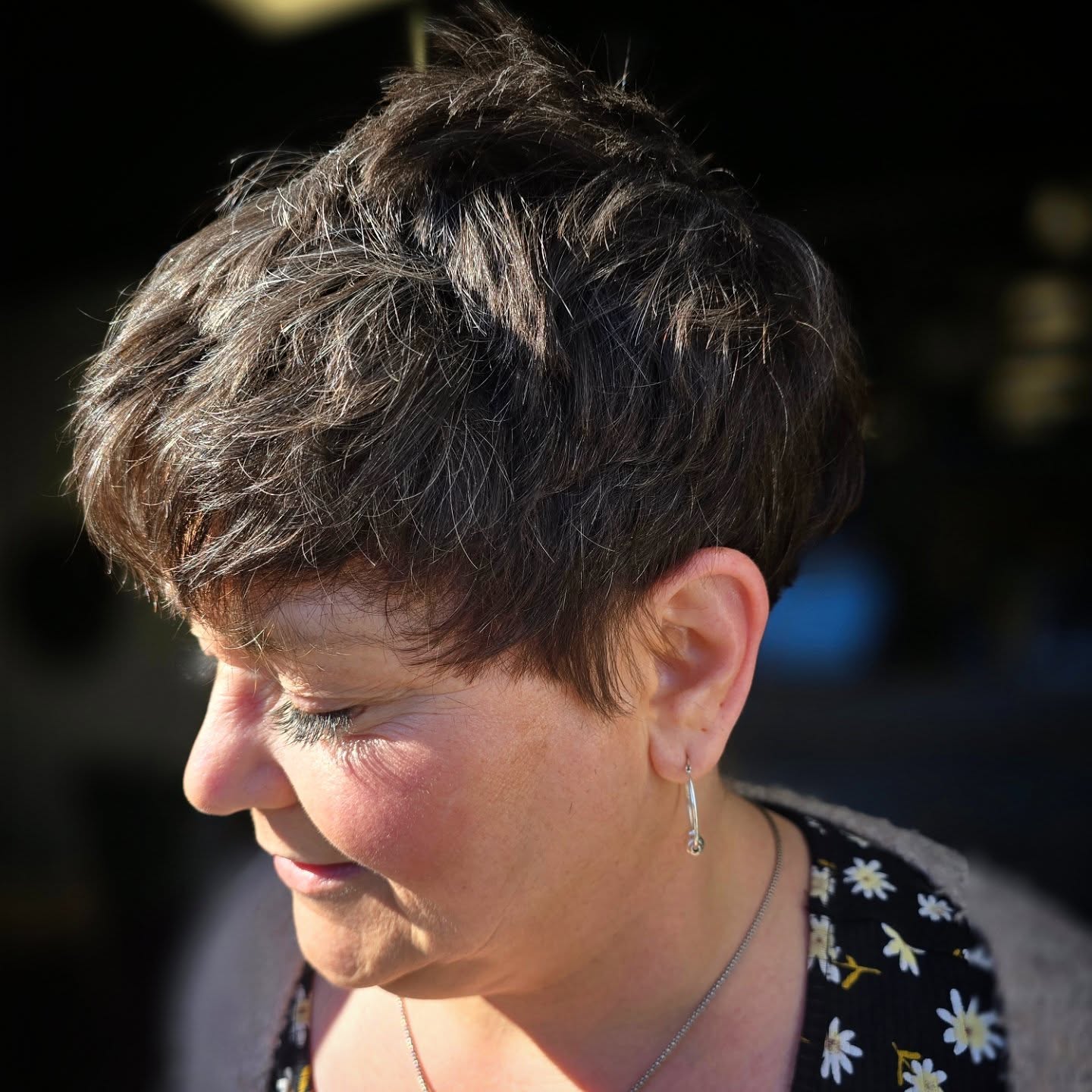 Dynamic Textured Short Crop for Women Over 50