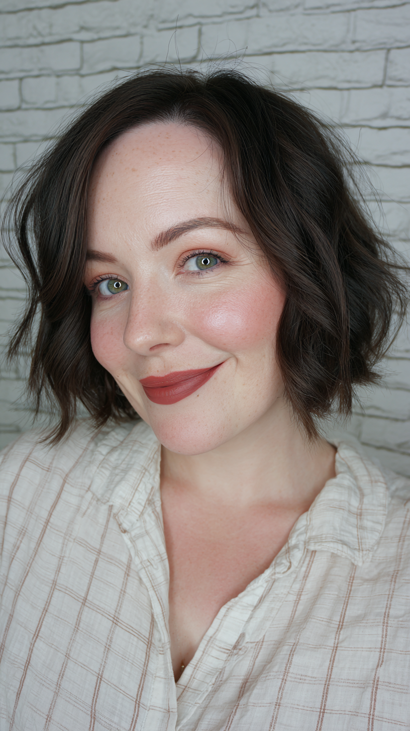 Textured Wavy Bob with Soft Layers