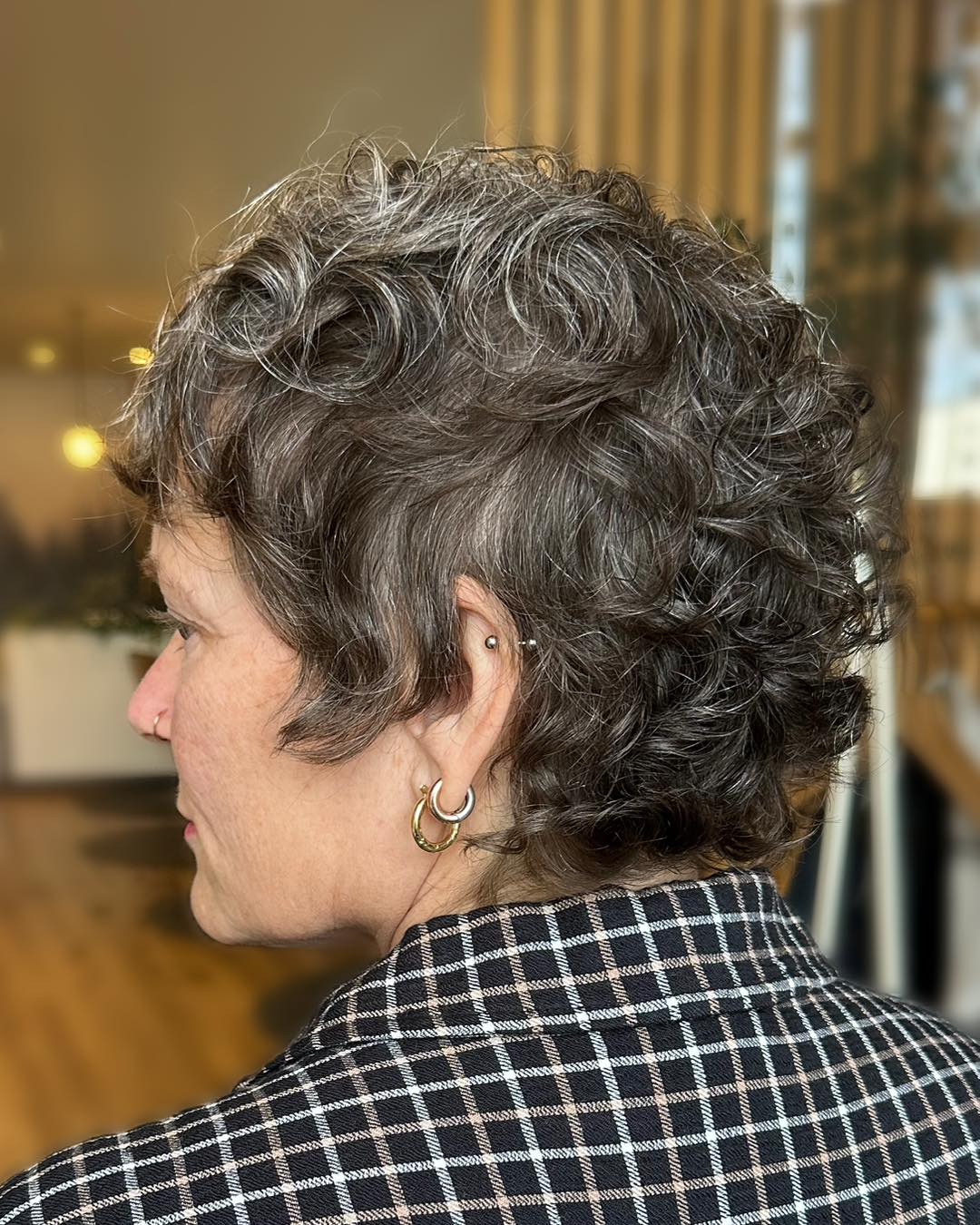 Chic Curly Pixie Cut for Women Over 60