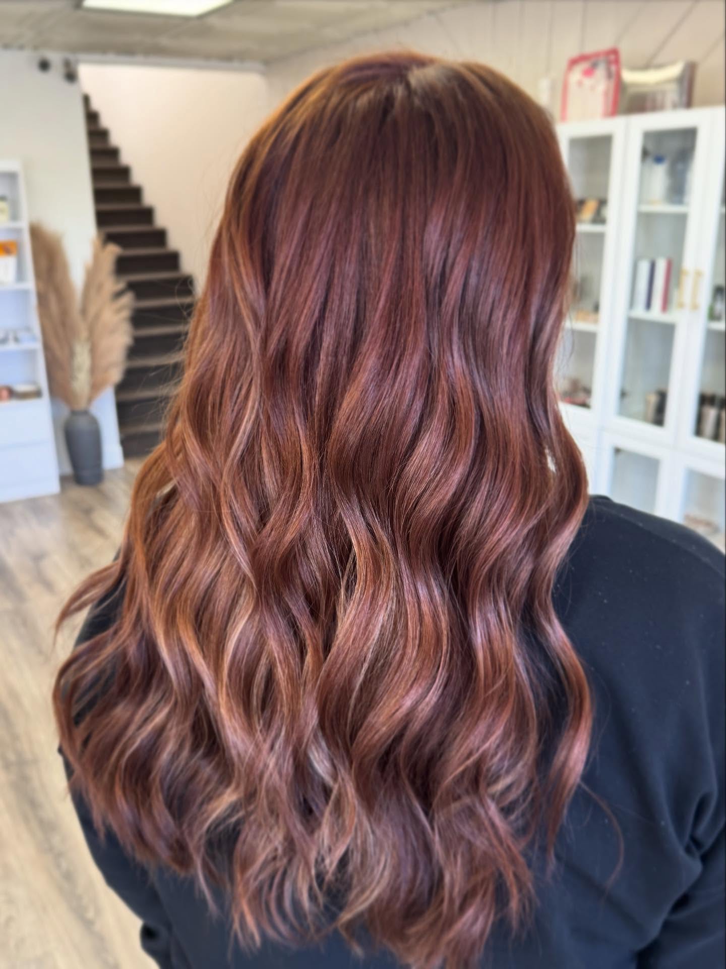 Radiant Copper-Infused Beach Waves