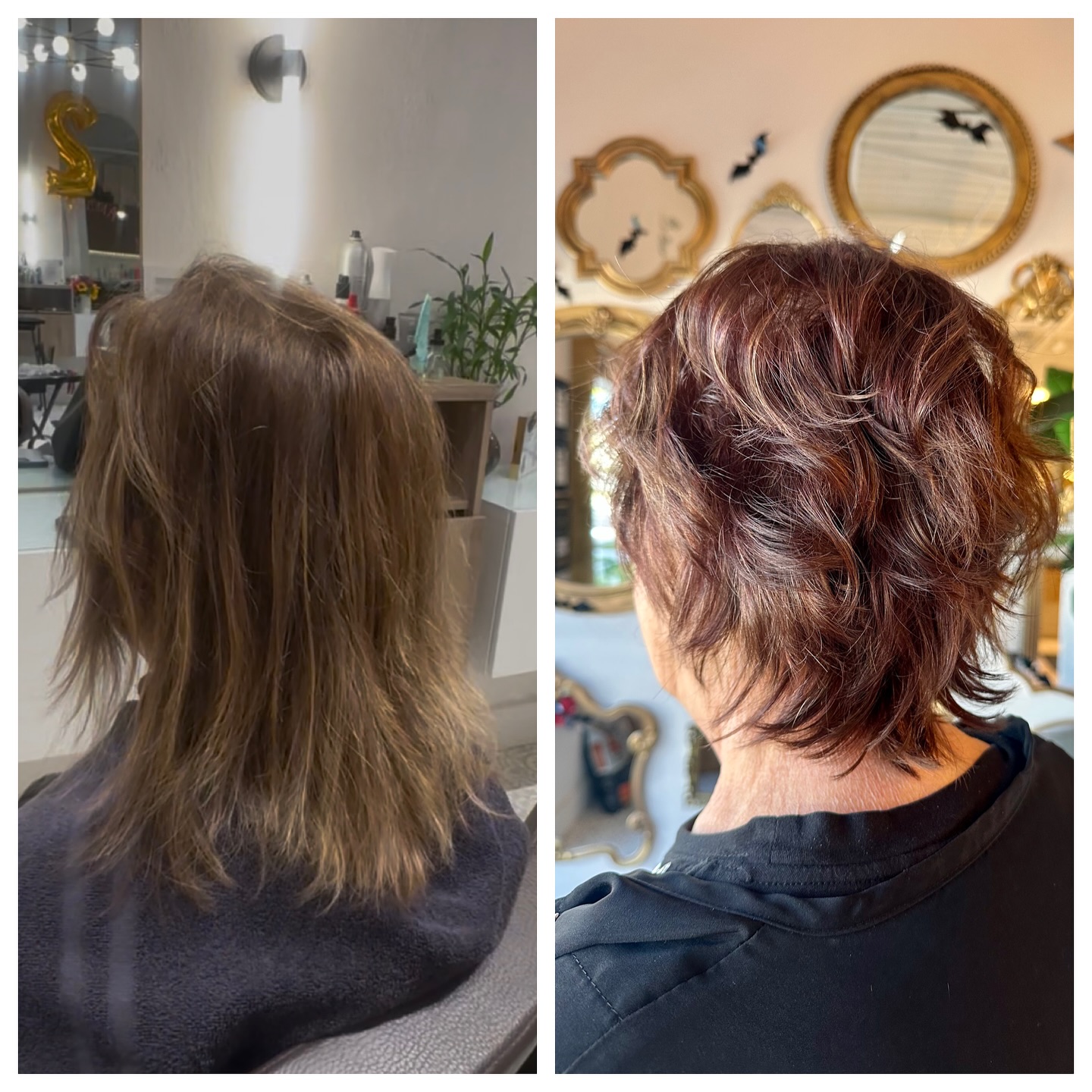 Textured Burgundy Pixie Cut with Soft Waves