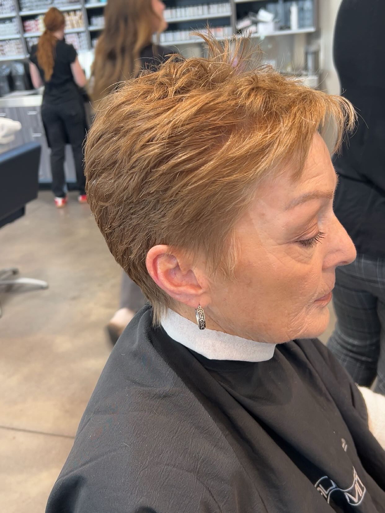 Textured Copper Pixie with Lifting Layers