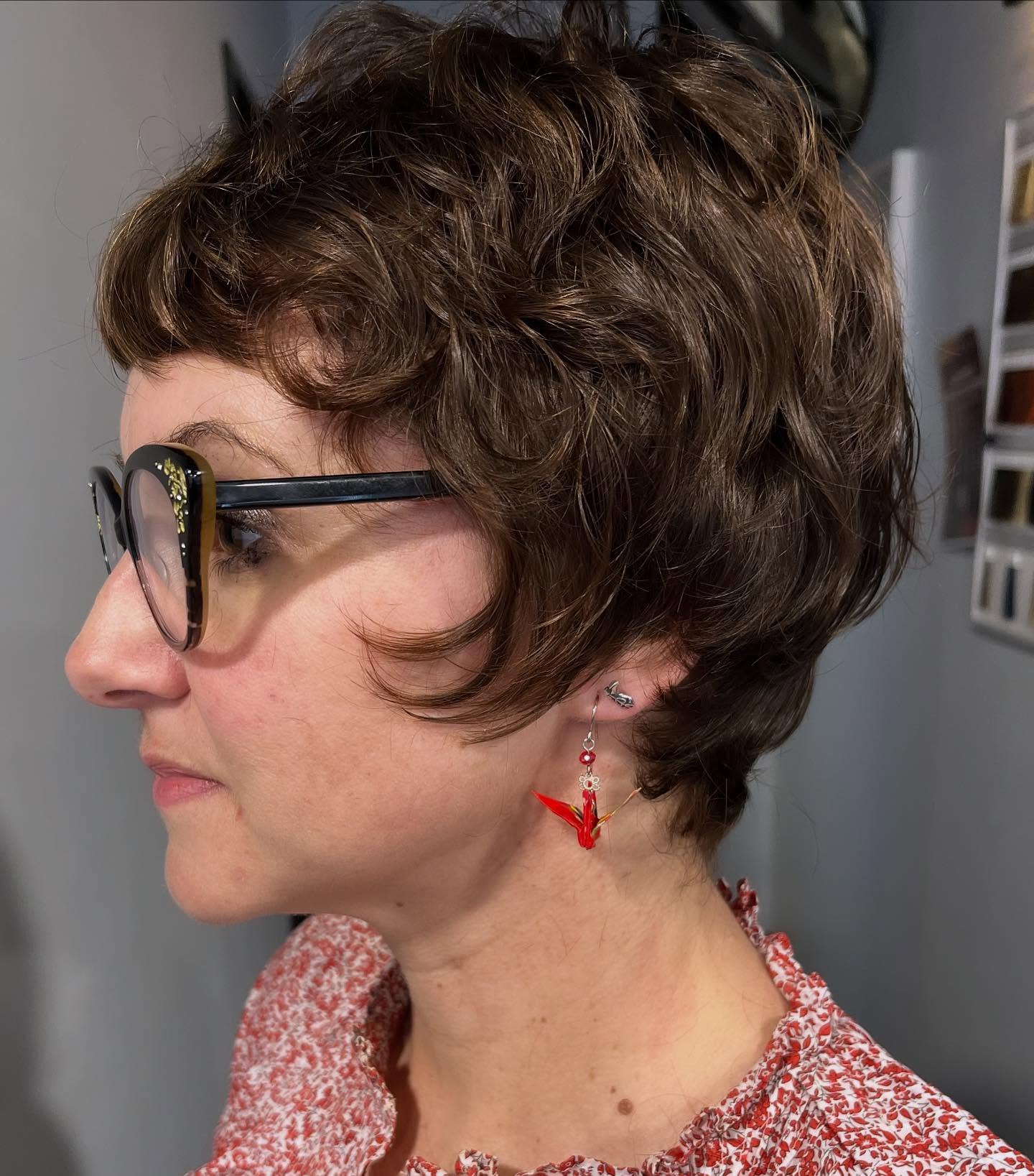 Textured Curly Pixie Cut for Women Over 60