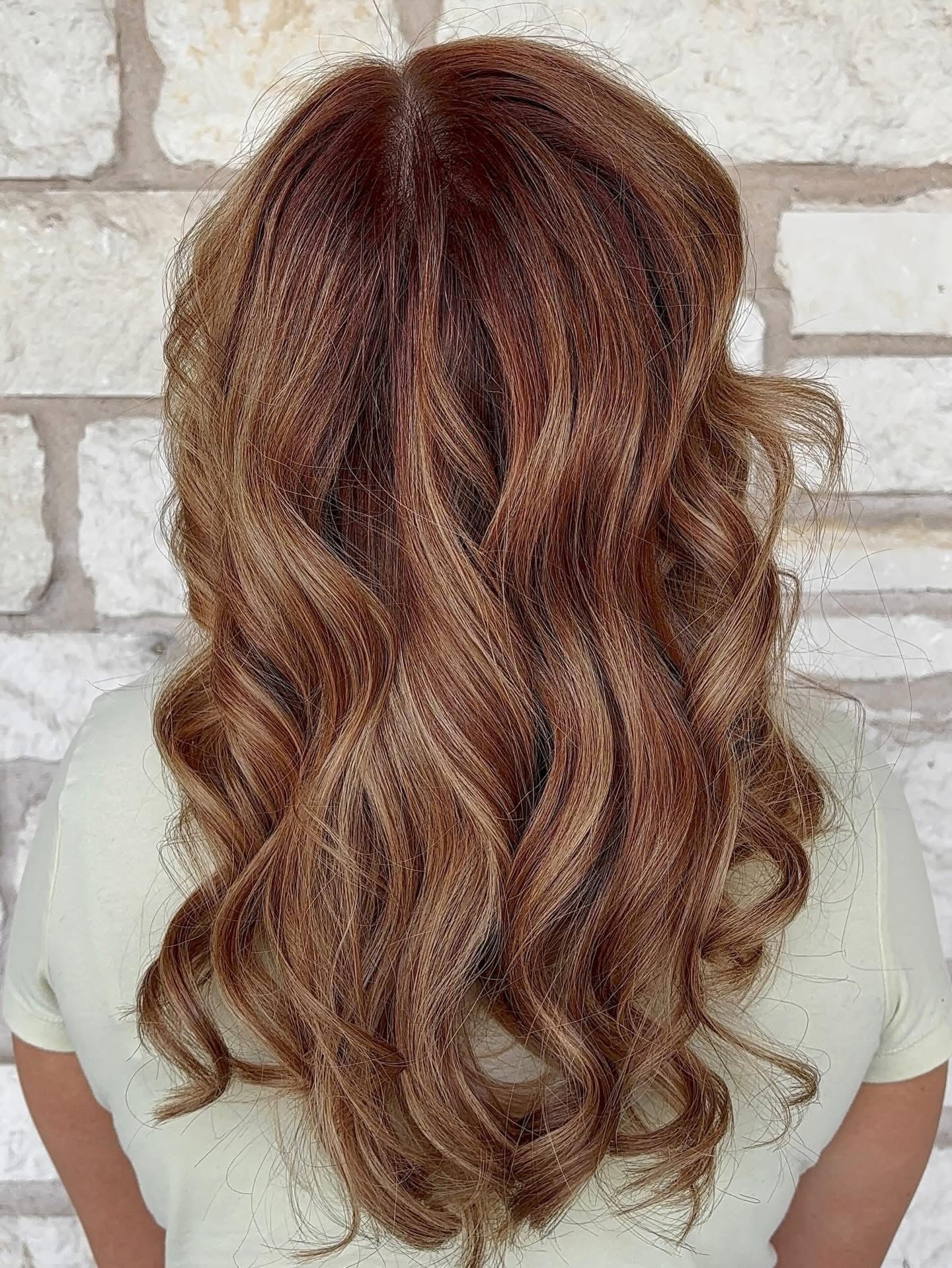 Warm Caramel Waves with Subtle Dimension
