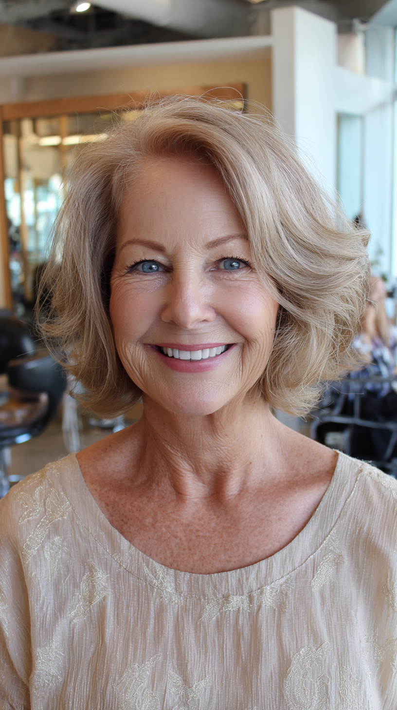 Chic Soft Textured Bob with Subtle Waves