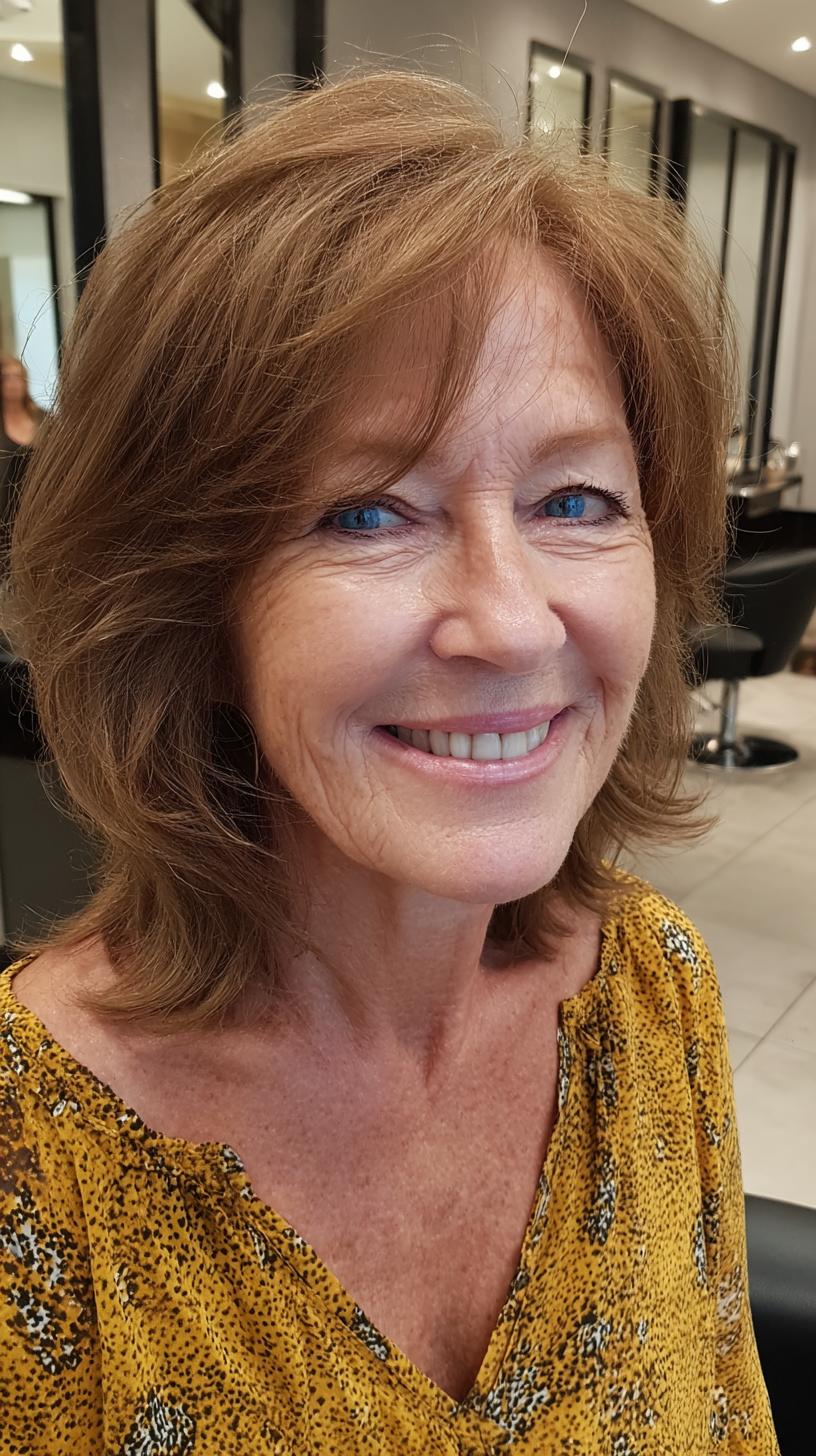 Soft Layered Cut with Subtle Waves