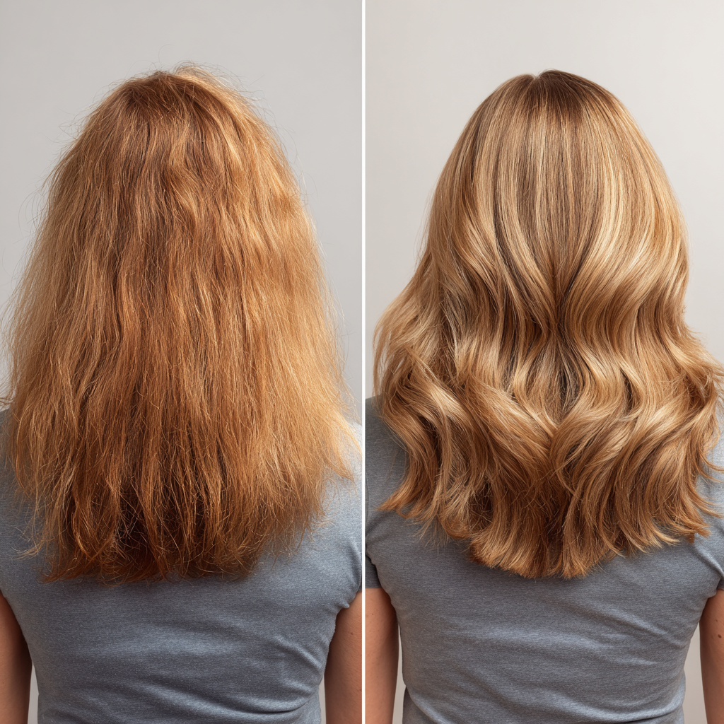 Stylish Textured Long Blonde Waves with Subtle Highlights