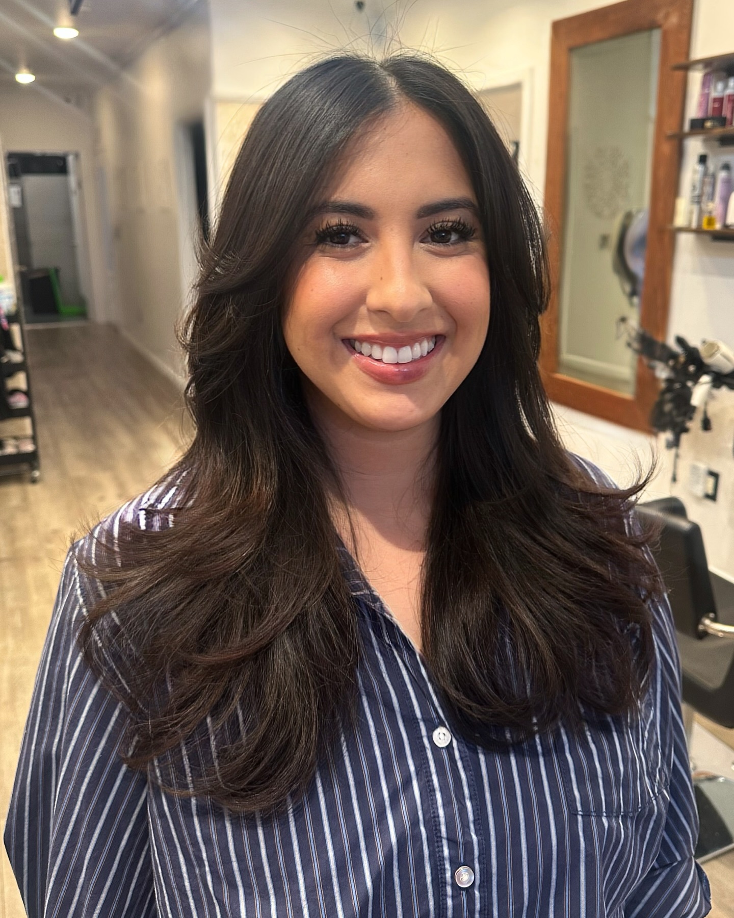 Modern Long Layered Cut with Soft Face-Framing Layers