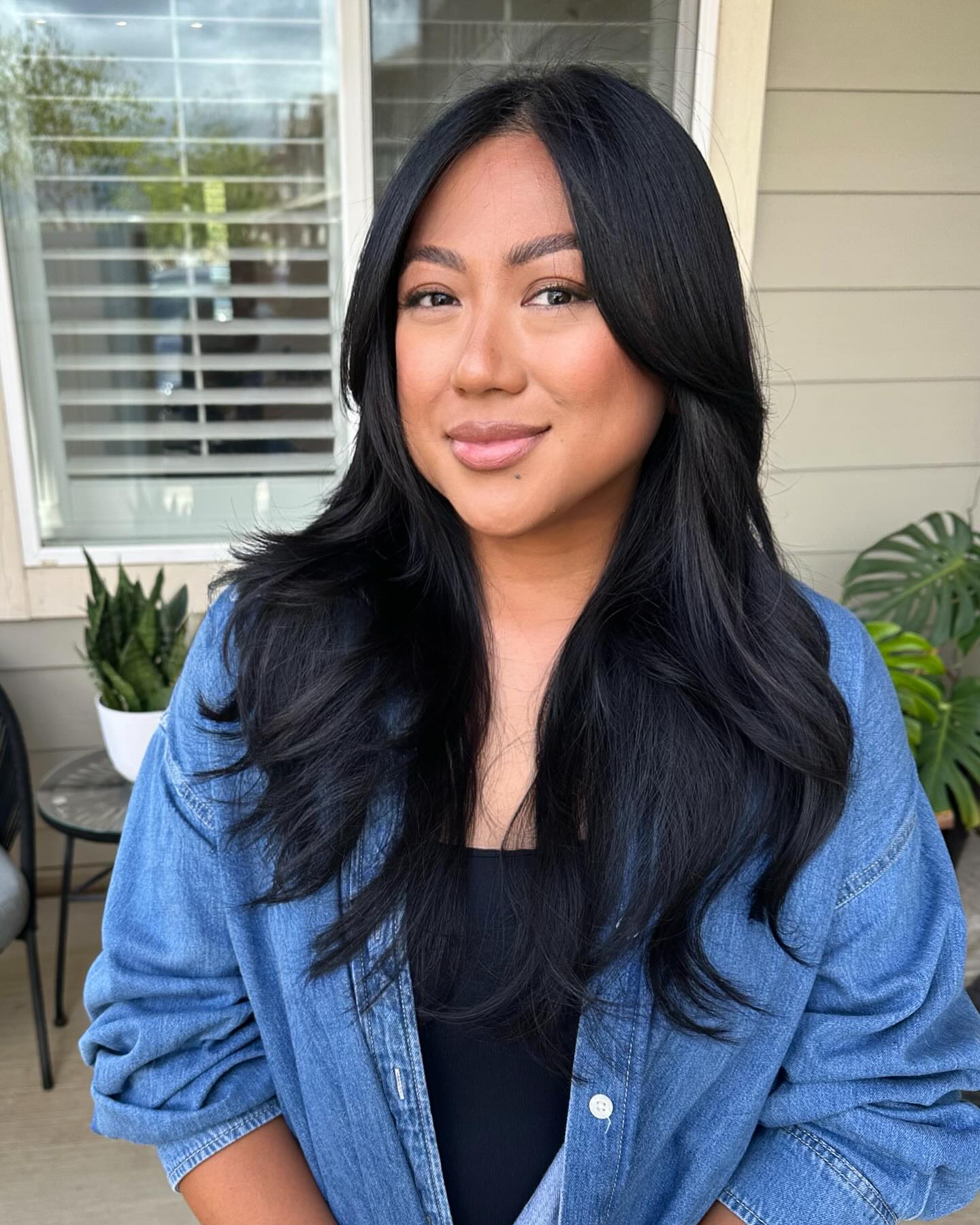 Modern Long Layers with Soft Face-Framing Pieces