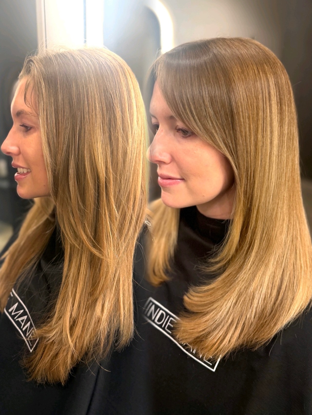 Smooth Long Cut with Subtle Face-Framing Layers