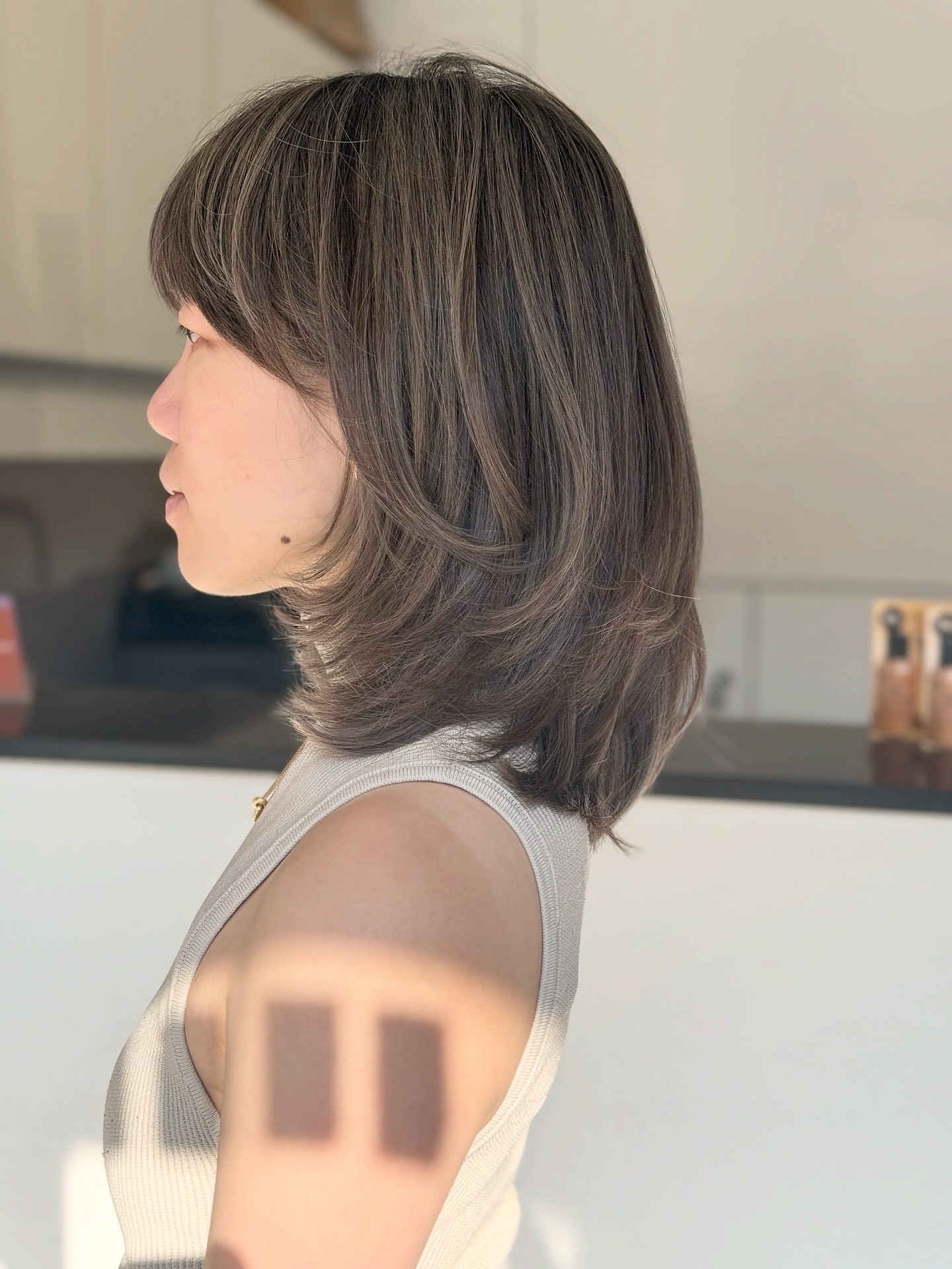 Soft Layered Mid-Length Shag with Subtle Highlights